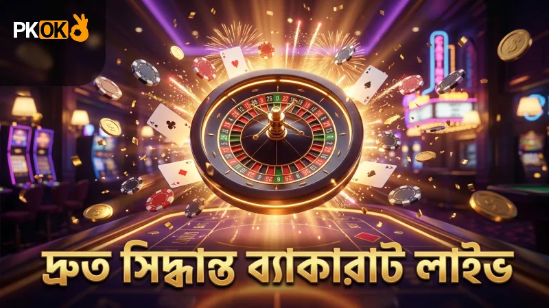 ব্যাকারাট লাইভ খেলায় দ্রুত সিদ্ধান্ত নেওয়া জয়ের চাবিকাঠি