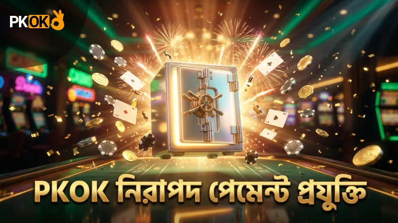 নিরাপদ পেমেন্টের জন্য PKOK এর আধুনিক এনক্রিপশন প্রযুক্তি ব্যবহৃত